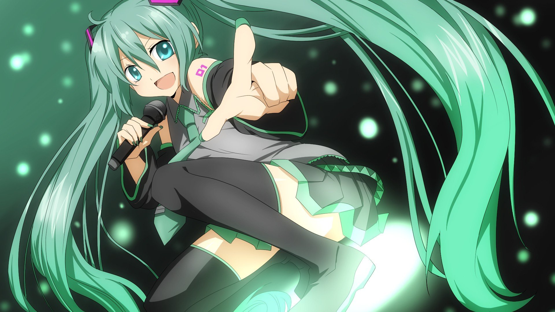Beautiful Green Haired Anime Girl PNG Image  Transparent PNG Free Download  on SeekPNG