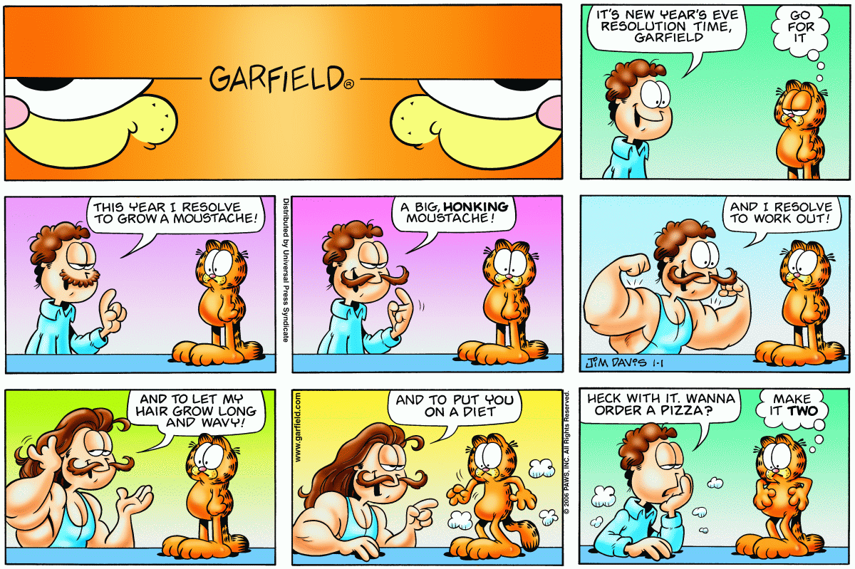 Garfield, January 2006 comic strips