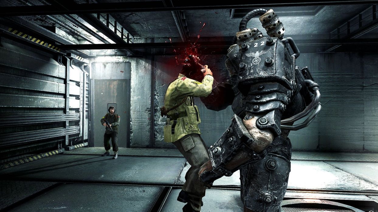 WOLFENSTEIN OLD BLOOD action adventure fps shooter fighting nazi war 1wob wallpaperx1080