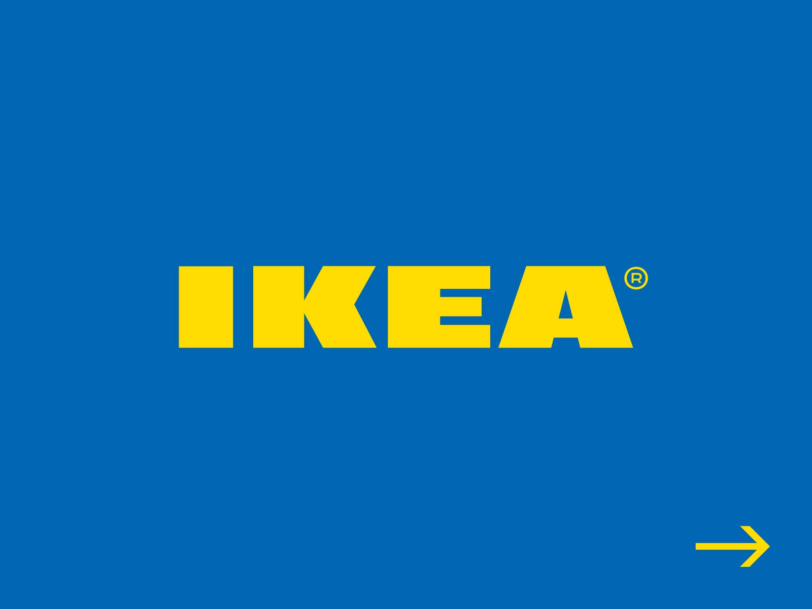 Download Yellow Ikea Logo Blue Wallpaper