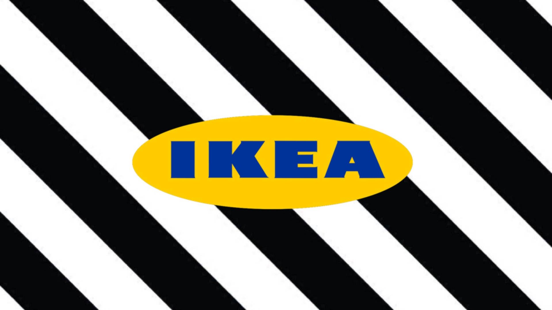 Download Ikea Logo Black And White Stripes Wallpaper