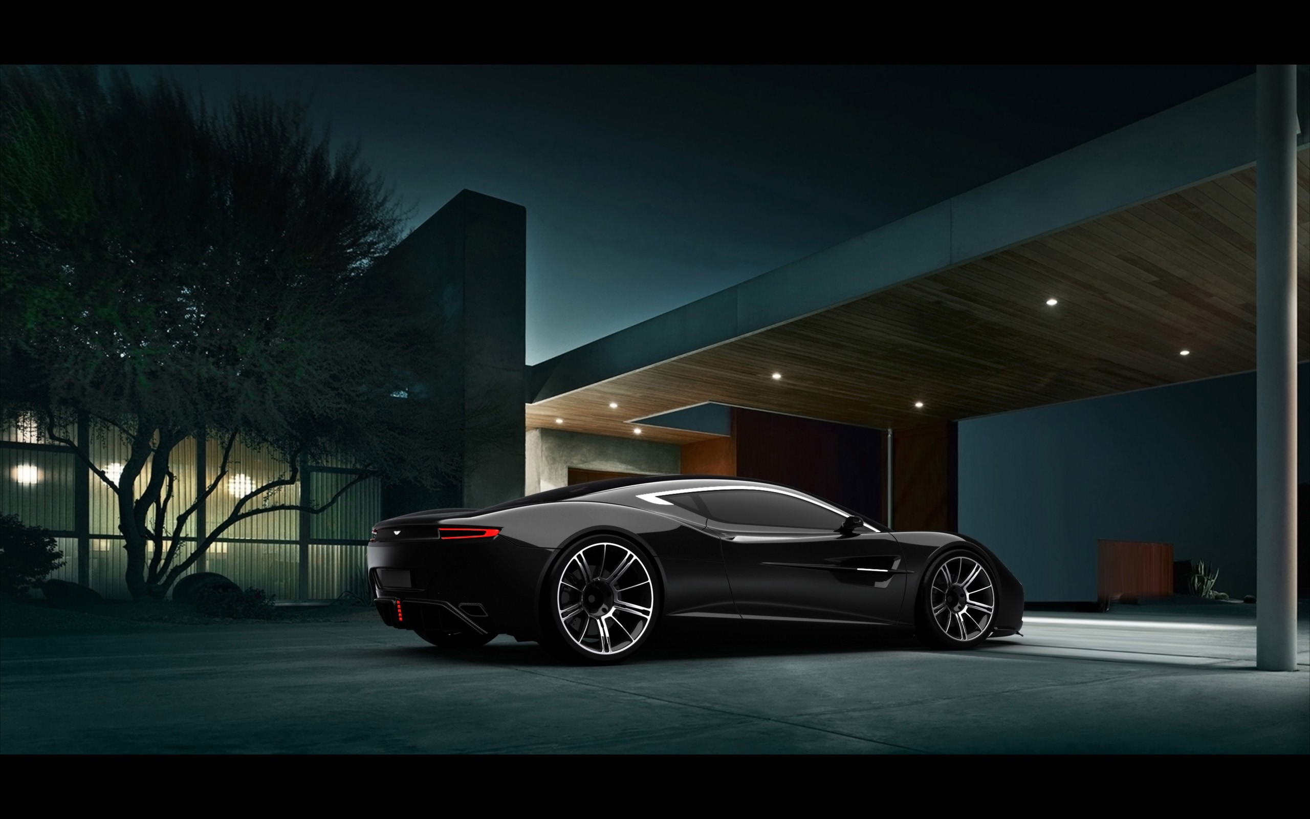 Aston Martin, concept car, black cars, car, vehicle Gallery HD Wallpaper