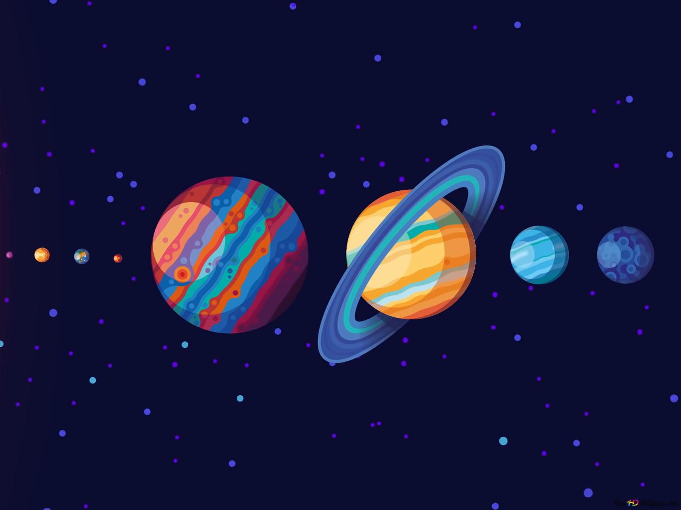Solar system HD wallpaper download