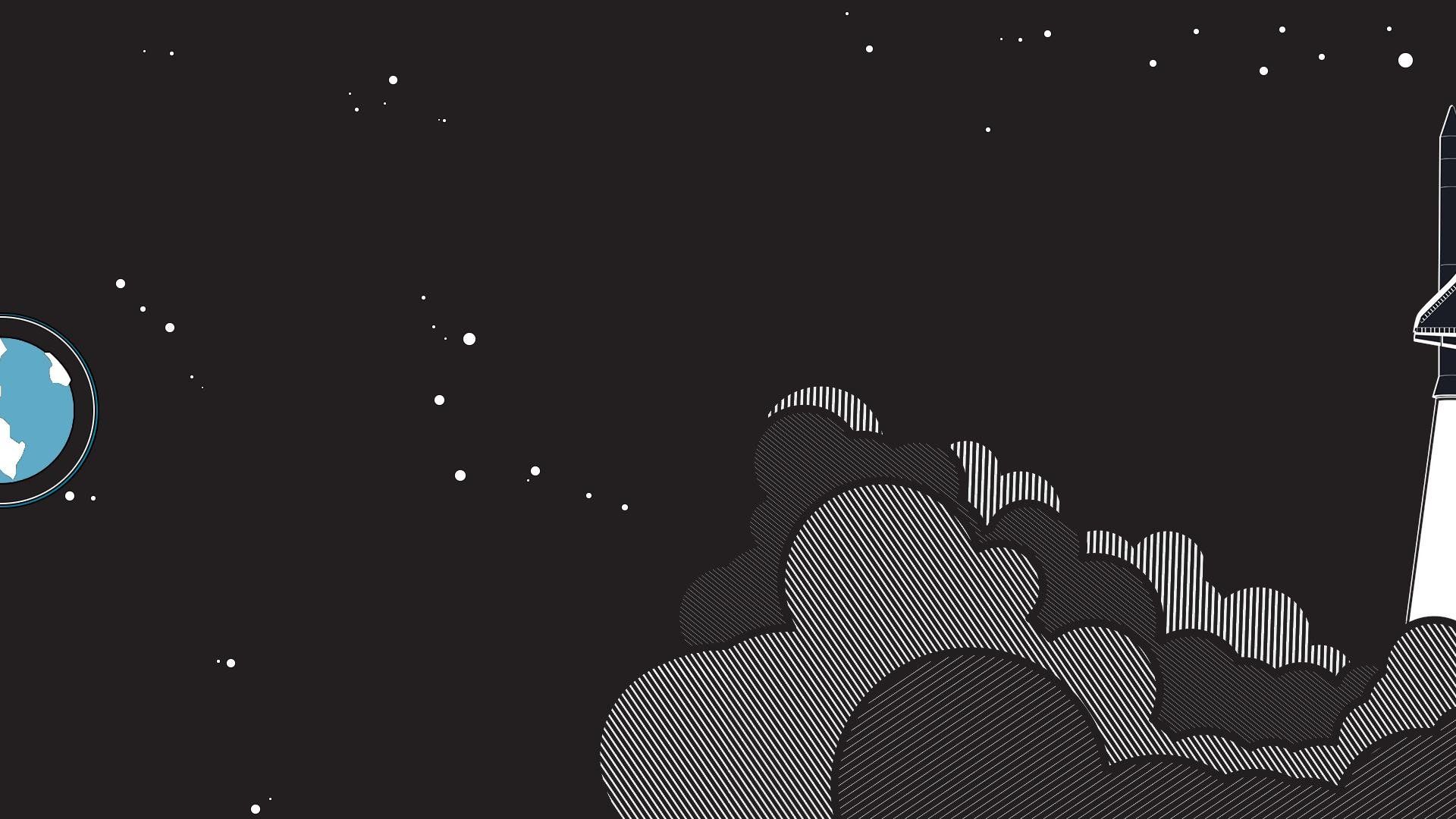 Minimalist Space wallpaper in 1920x1080 resolution