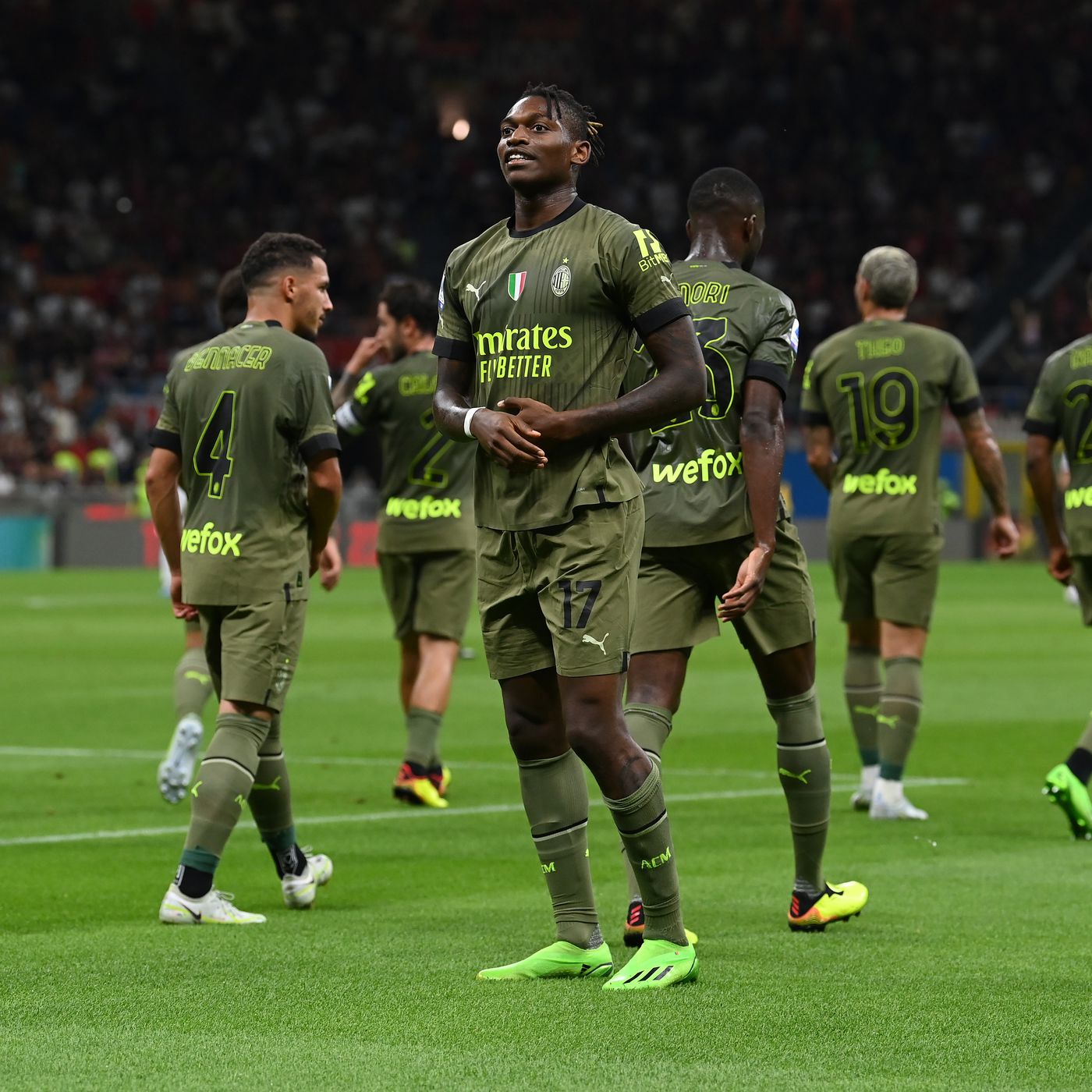 AC Milan Back To Firing With 2 0 Win Over Bologna As Rafael Leao Returns AC Milan Offside