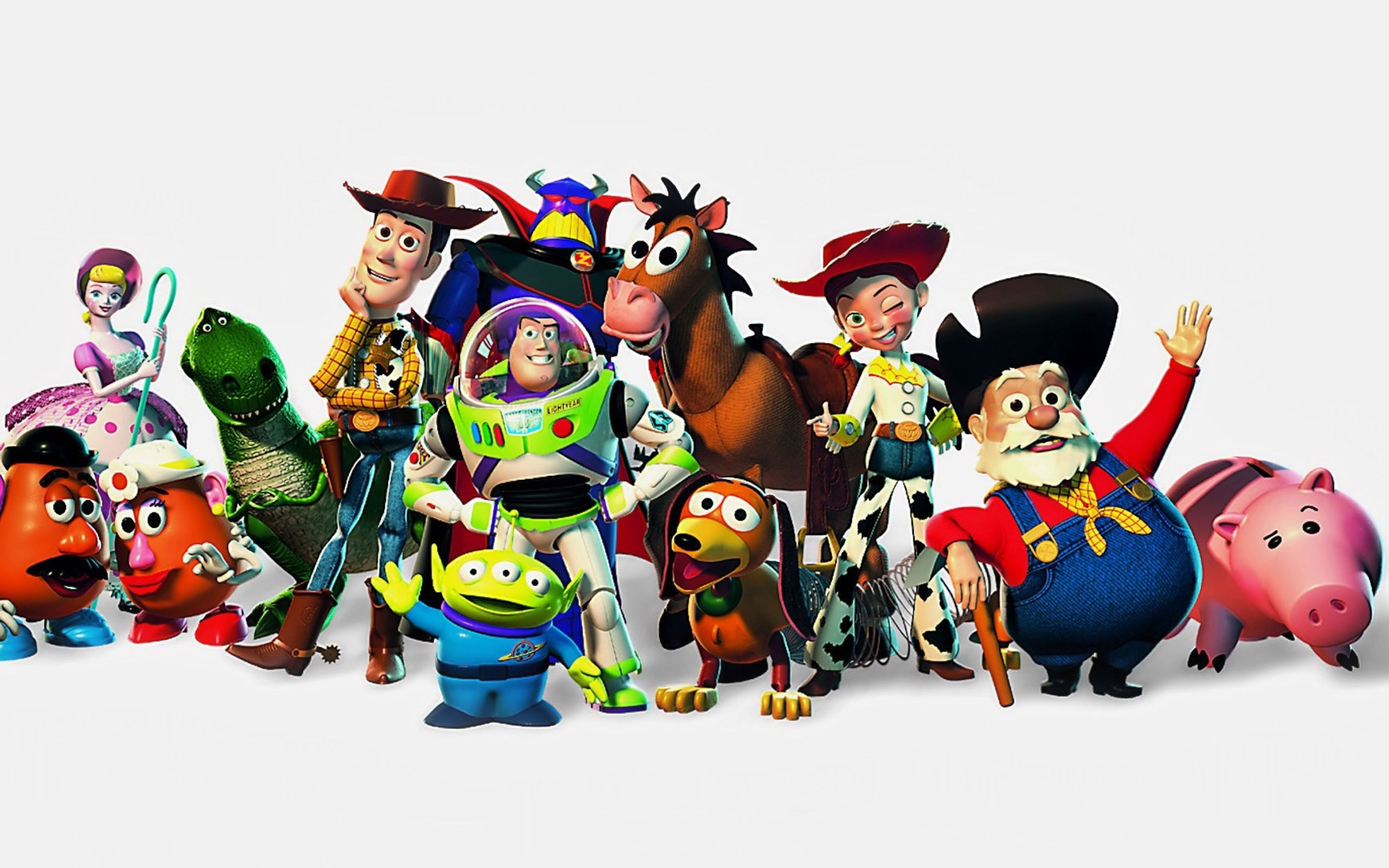 HD Wallpaper of Toy Story & Toy Story 2 Characters