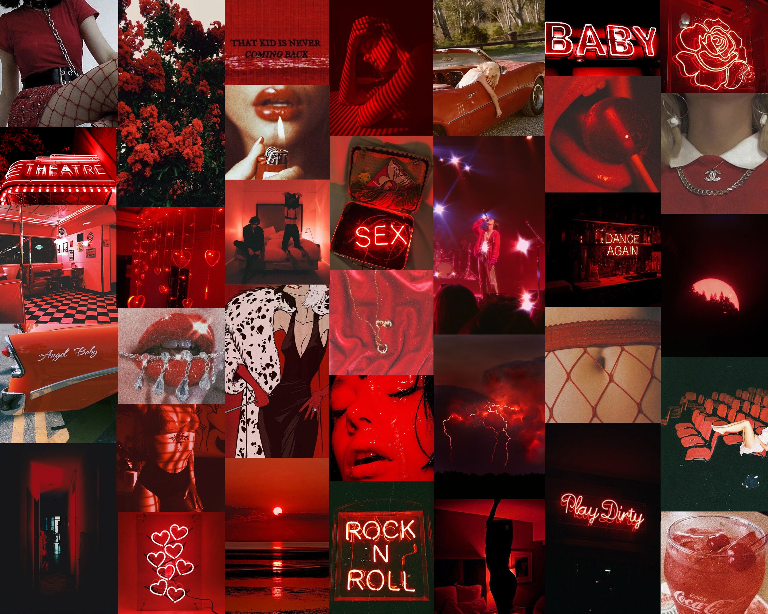 Red Summer Collage Wallpapers - Wallpaper Cave