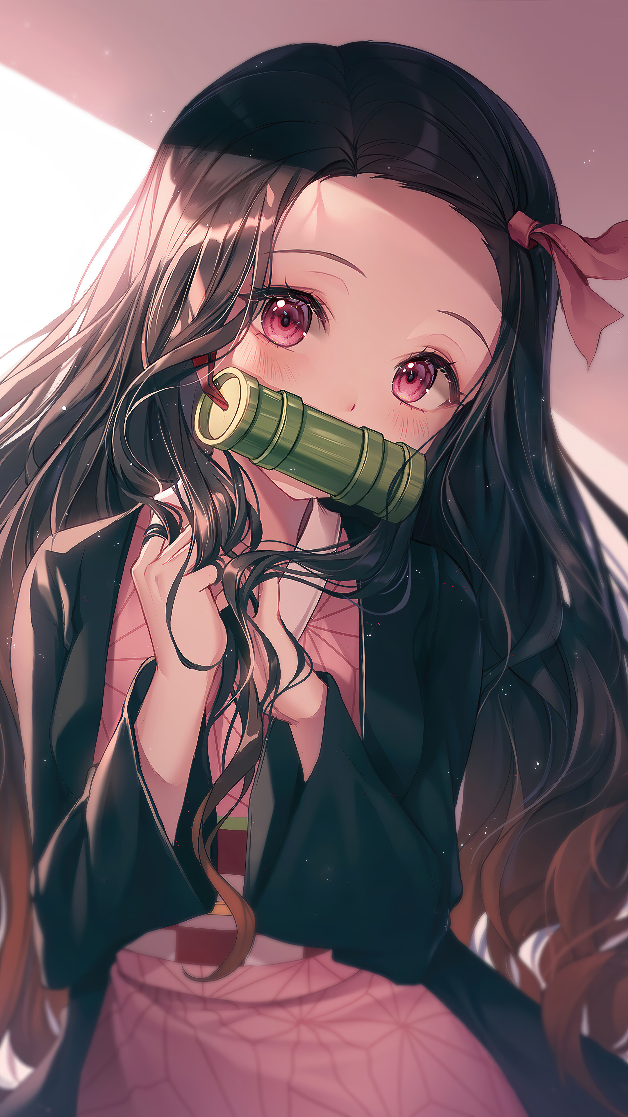 Nezuko, Cute, Kimetsu no Yaiba, 4k Gallery HD Wallpaper