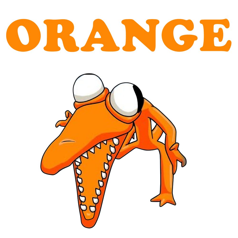 Orange Rainbow Friends Cliparts