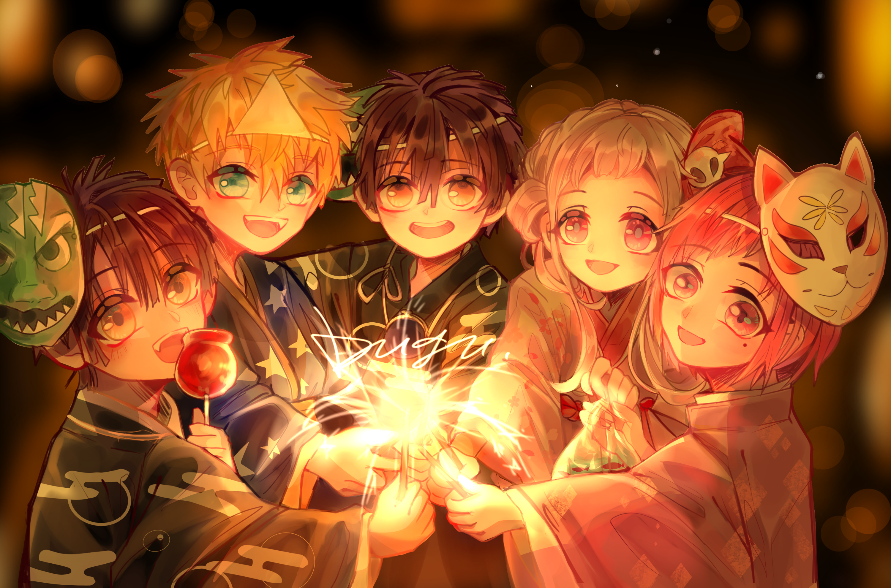 Yugi Tsukasa HD, Sousuke Mitsuba, Yugi Tsukasa, Yashiro Nene, Hanako Kun Gallery HD Wallpaper