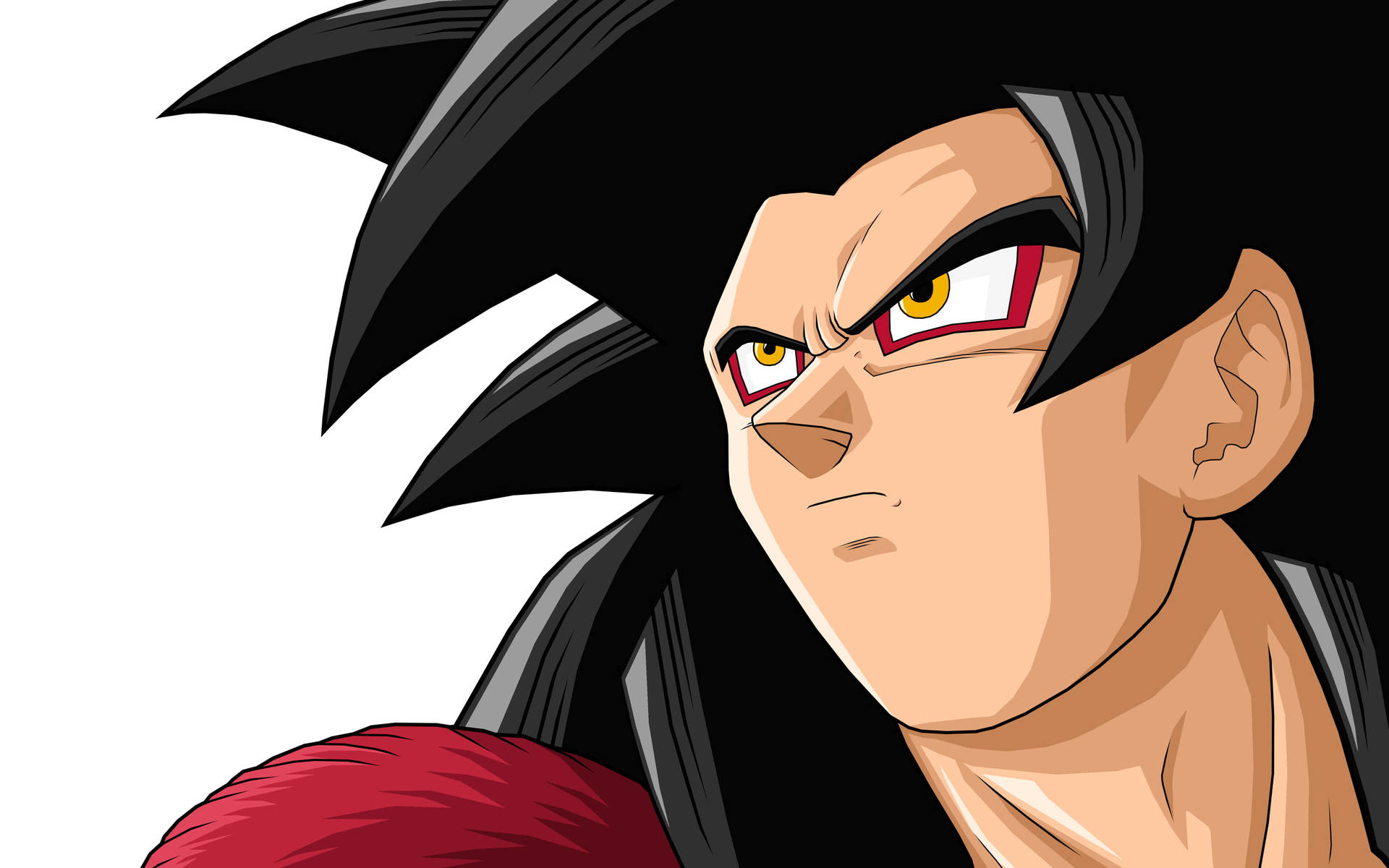 Download Ssj4 Goku Red Lined Eyes Wallpaper