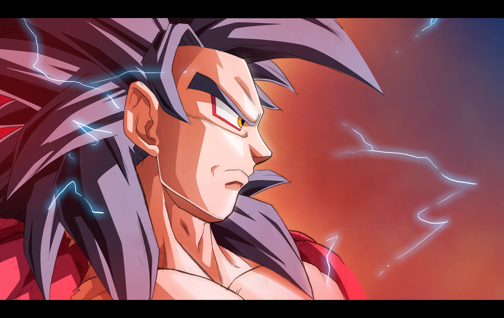 Download Ssj4 Goku Lightning Bolt Wallpaper