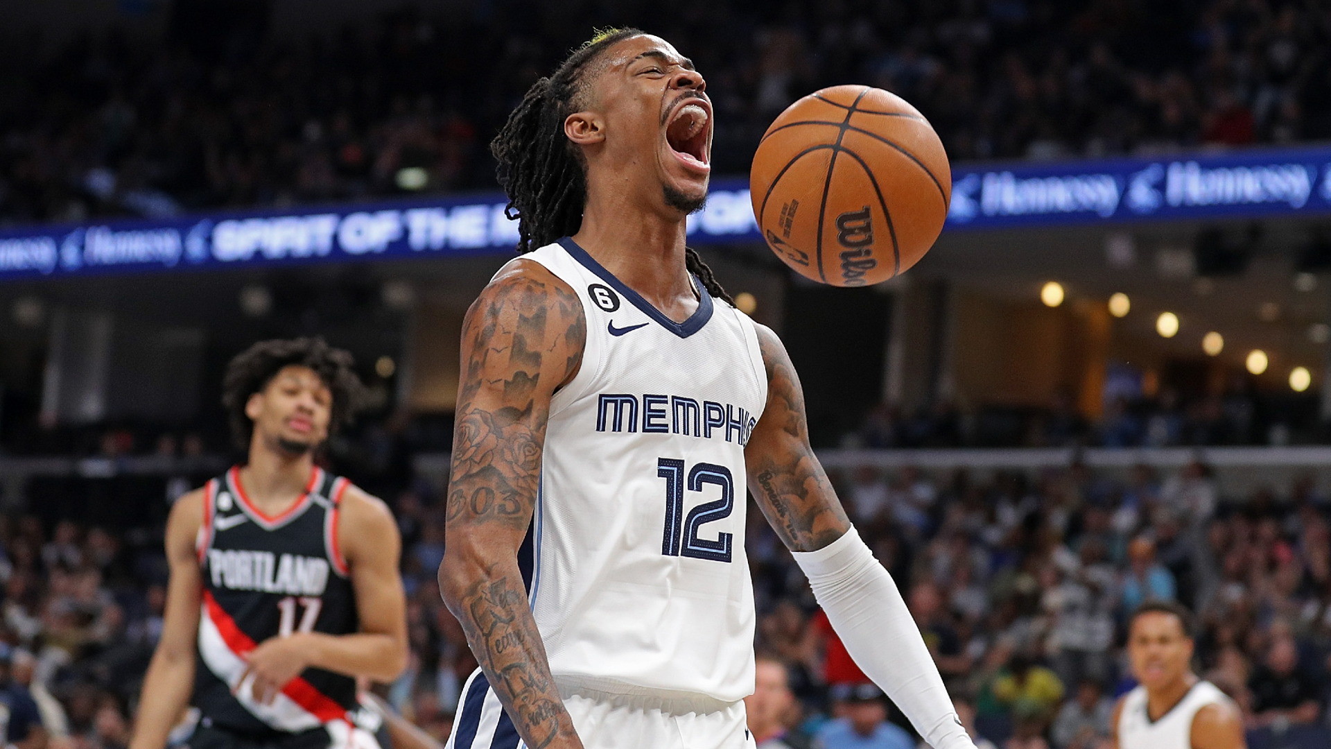 Watch every angle of Ja Morant's insane poster dunk in Grizzlies game vs. Trail Blazers