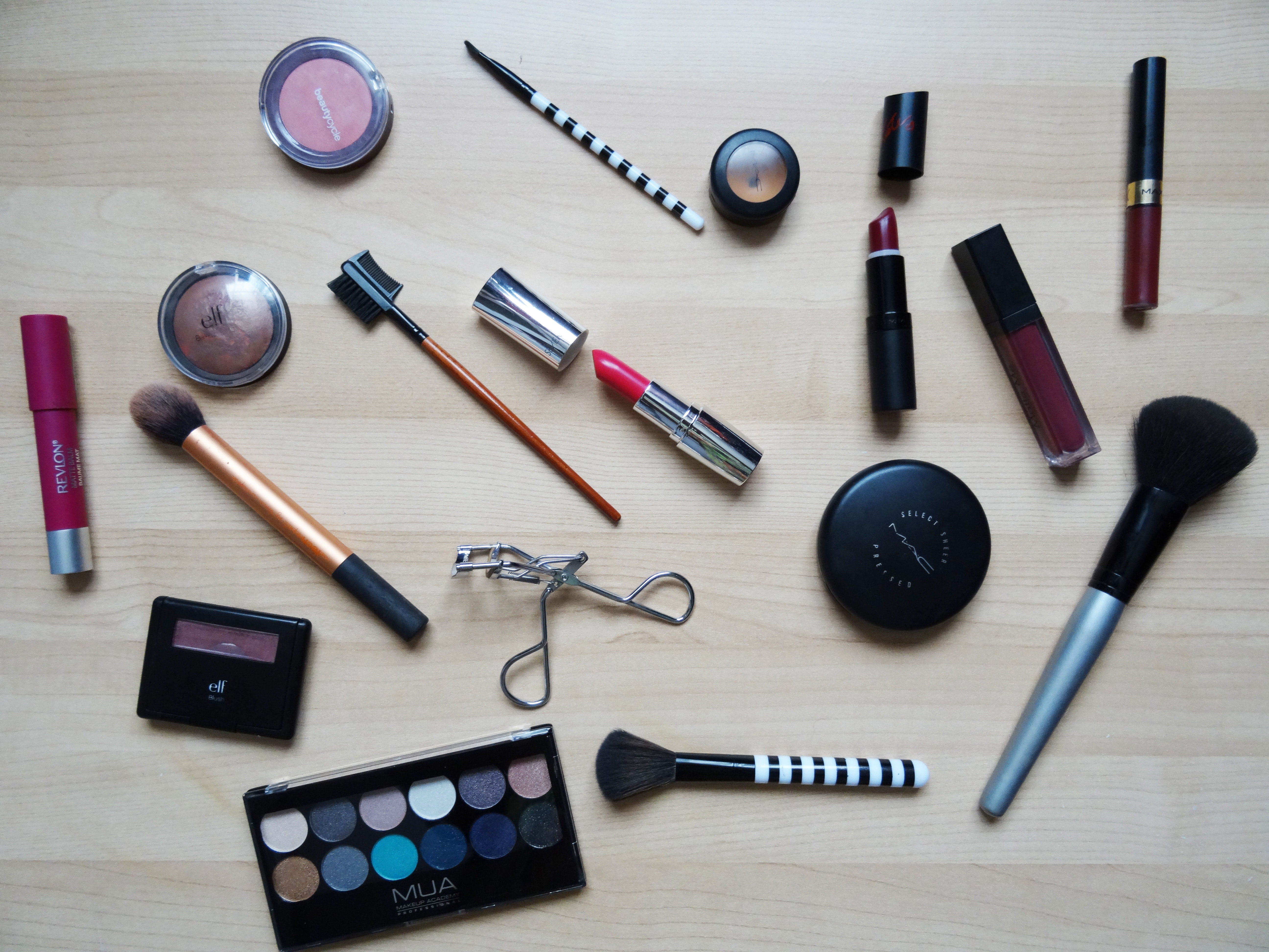 Wallpaper / beauty Product, wood, no people, foundation, directly above, brush, multi colored, table, lips, lipstick, still life, 5K, mac, choice, indoors free download