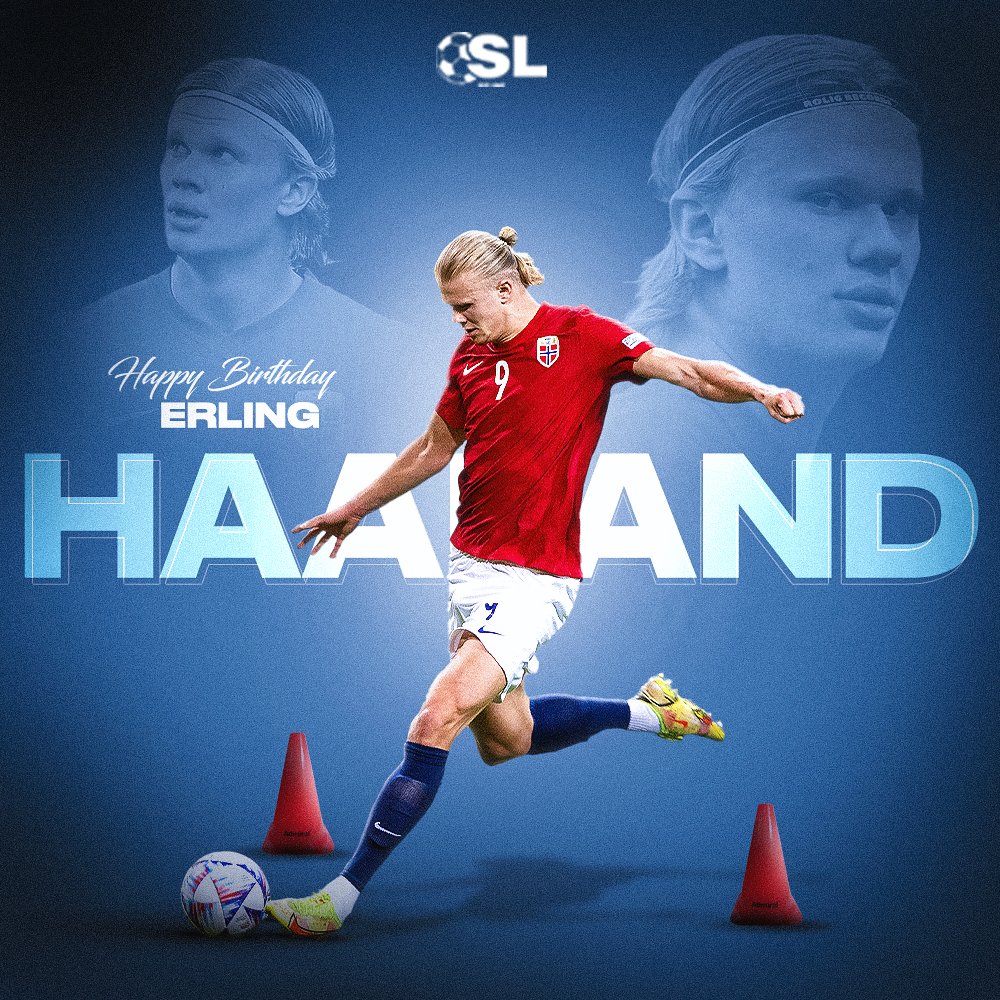 Soccer Laduma birthday to Manchester City and Norway striker Erling Haaland!