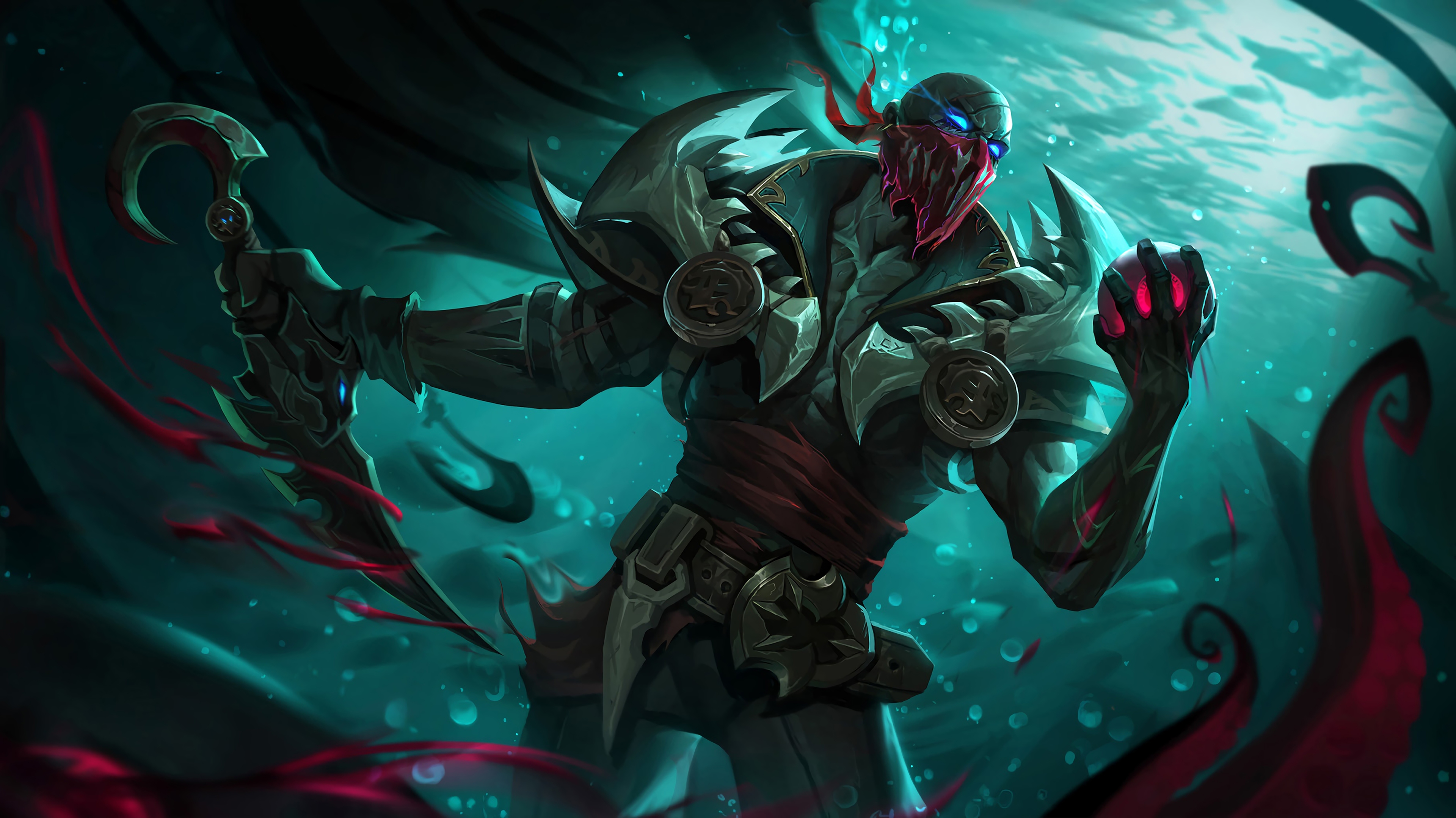 Wallpaper 4k Pyke LoL League of Legends lol Wallpaper