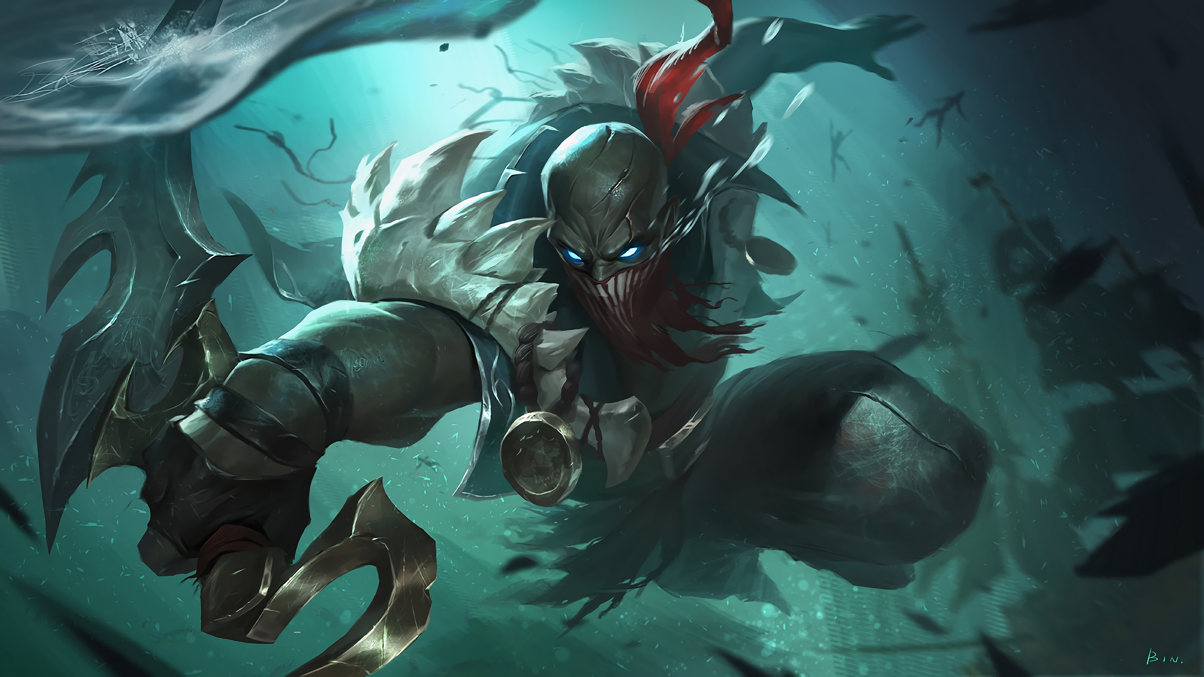 Wallpaper 4k Pyke LoL League of Legends lol Wallpaper