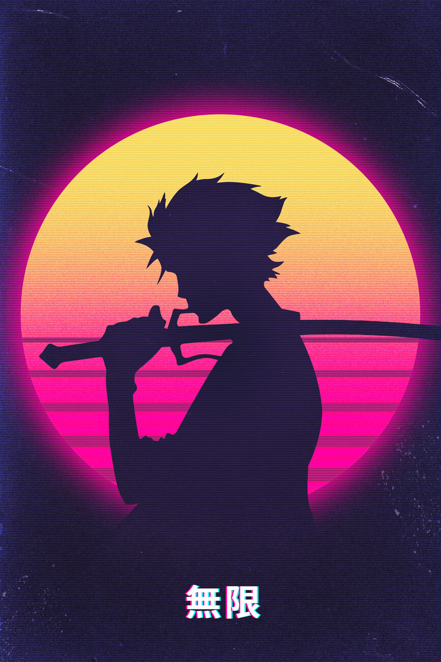 Vagabond in retro Wall Mural