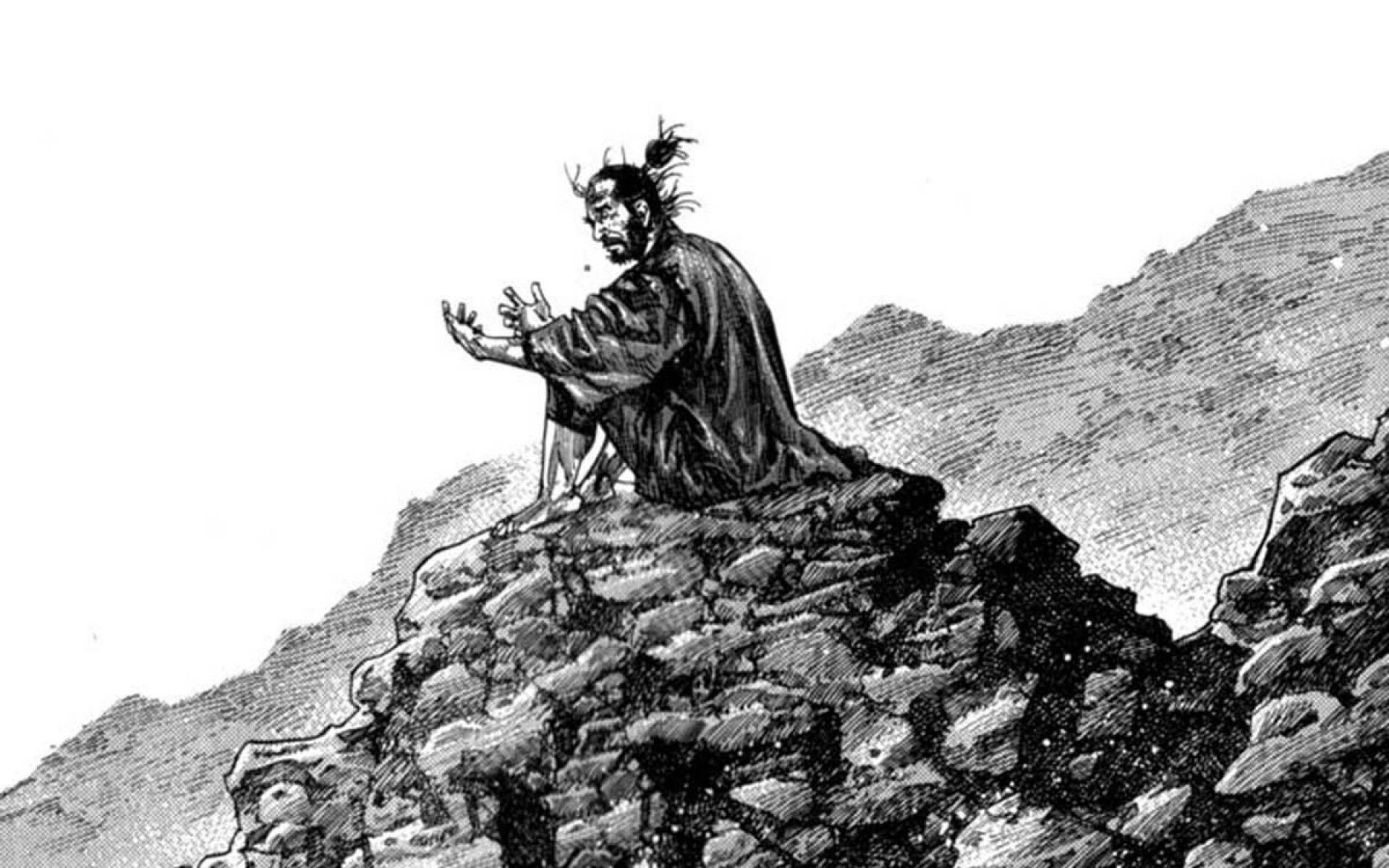 Download Vagabond Staring At Hands Wallpaper