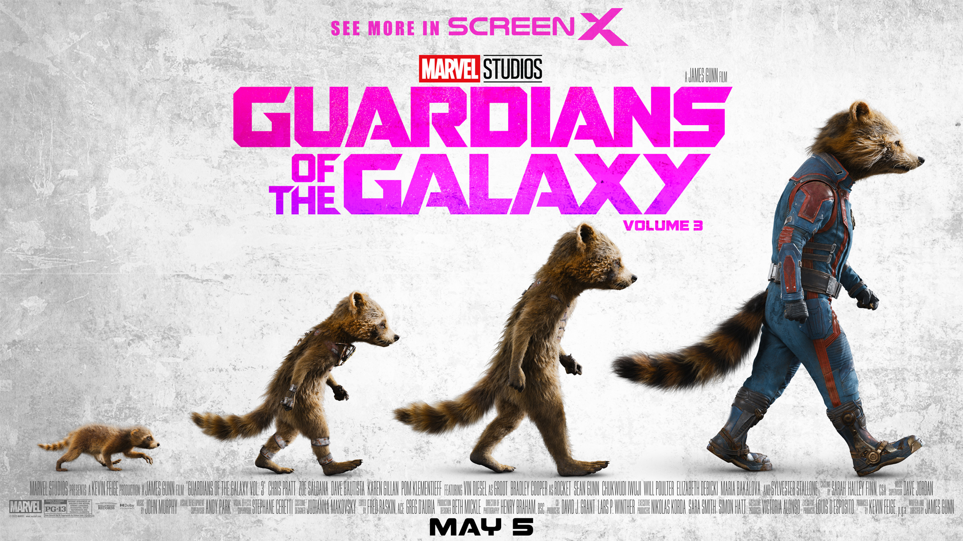 Guardians of the Galaxy on Twitter: Check out the exclusive @screenxusa artwork for Marvel Studios' Guardians of the Galaxy Vol. 3, only in theaters May 5. Get tickets now: https://t.co/eRzaW2Gx1x https://t.co/tlwz71iV5S /