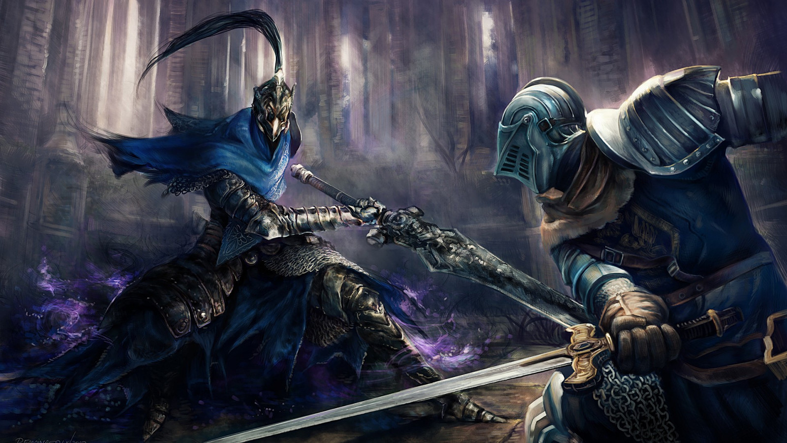 Wallpaper, fantasy art, Dark Souls, Artorias the Abysswalker, games, screenshot, computer wallpaper, pc game 1920x1080