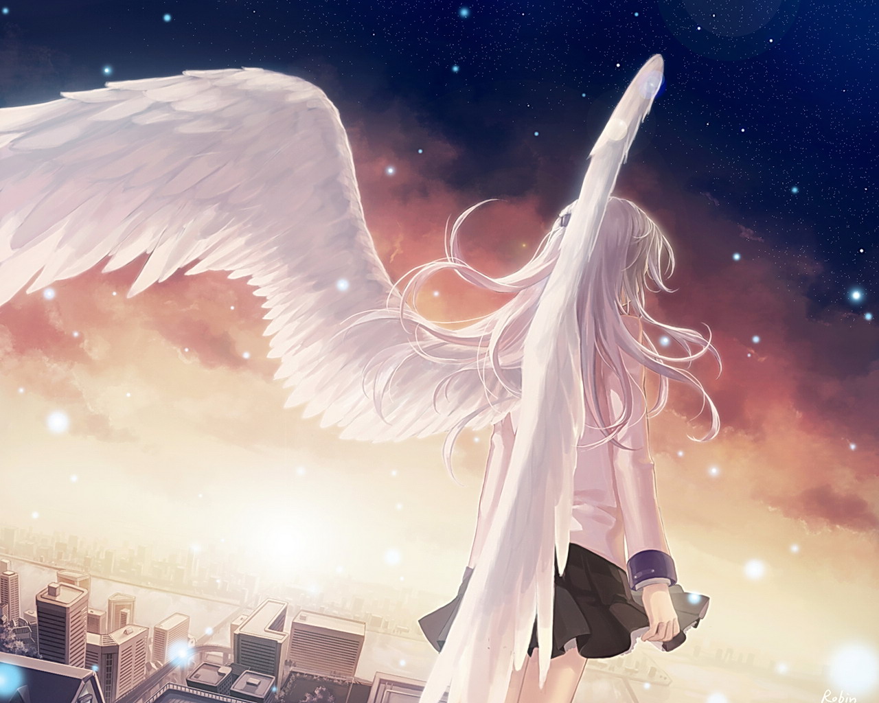 Desktop Wallpaper Angel Beats! Anime