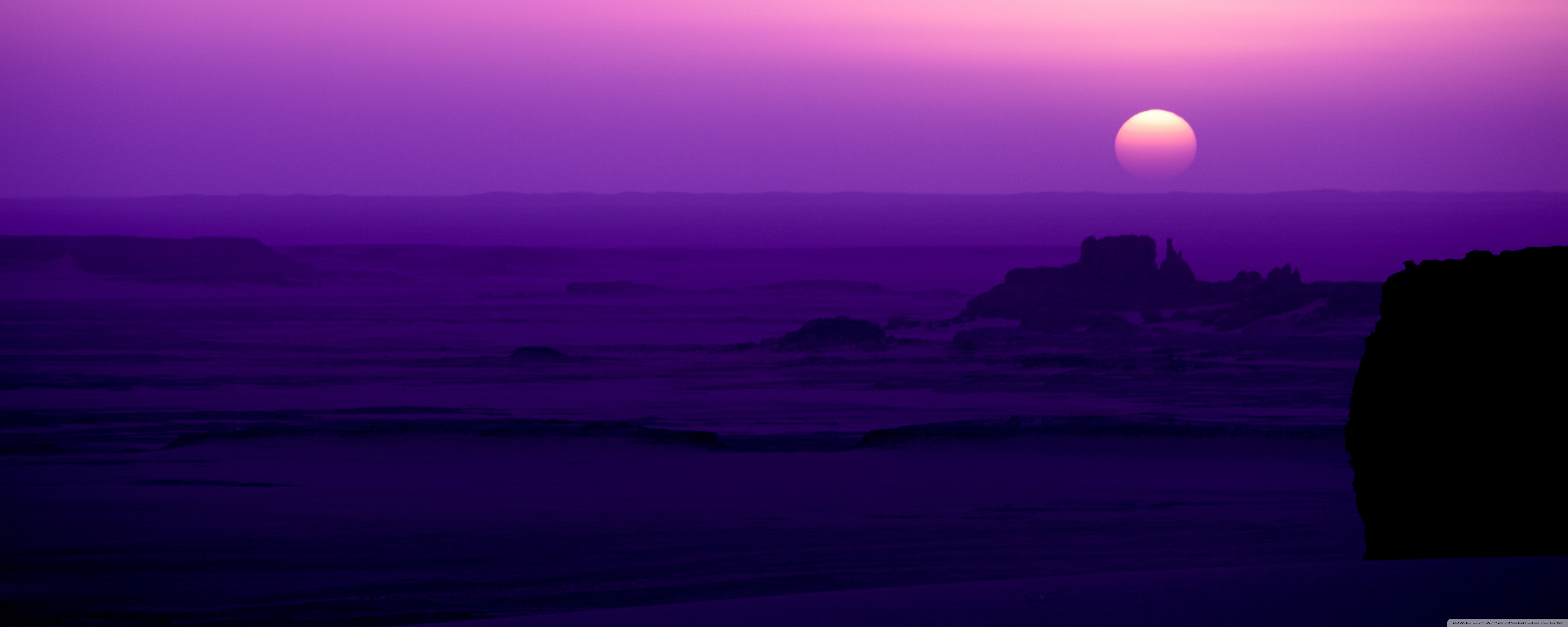 Purple Sunrise Ultra HD Desktop Background Wallpaper for 4K UHD TV, Multi Display, Dual Monitor, Tablet