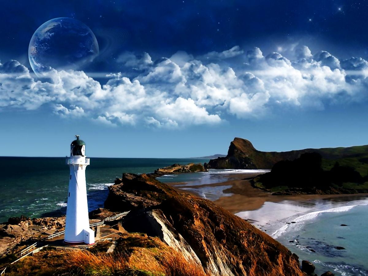 Castle Point Lighthouse, Lighthouse, Castlepoint wallpaper. FREE Download pics