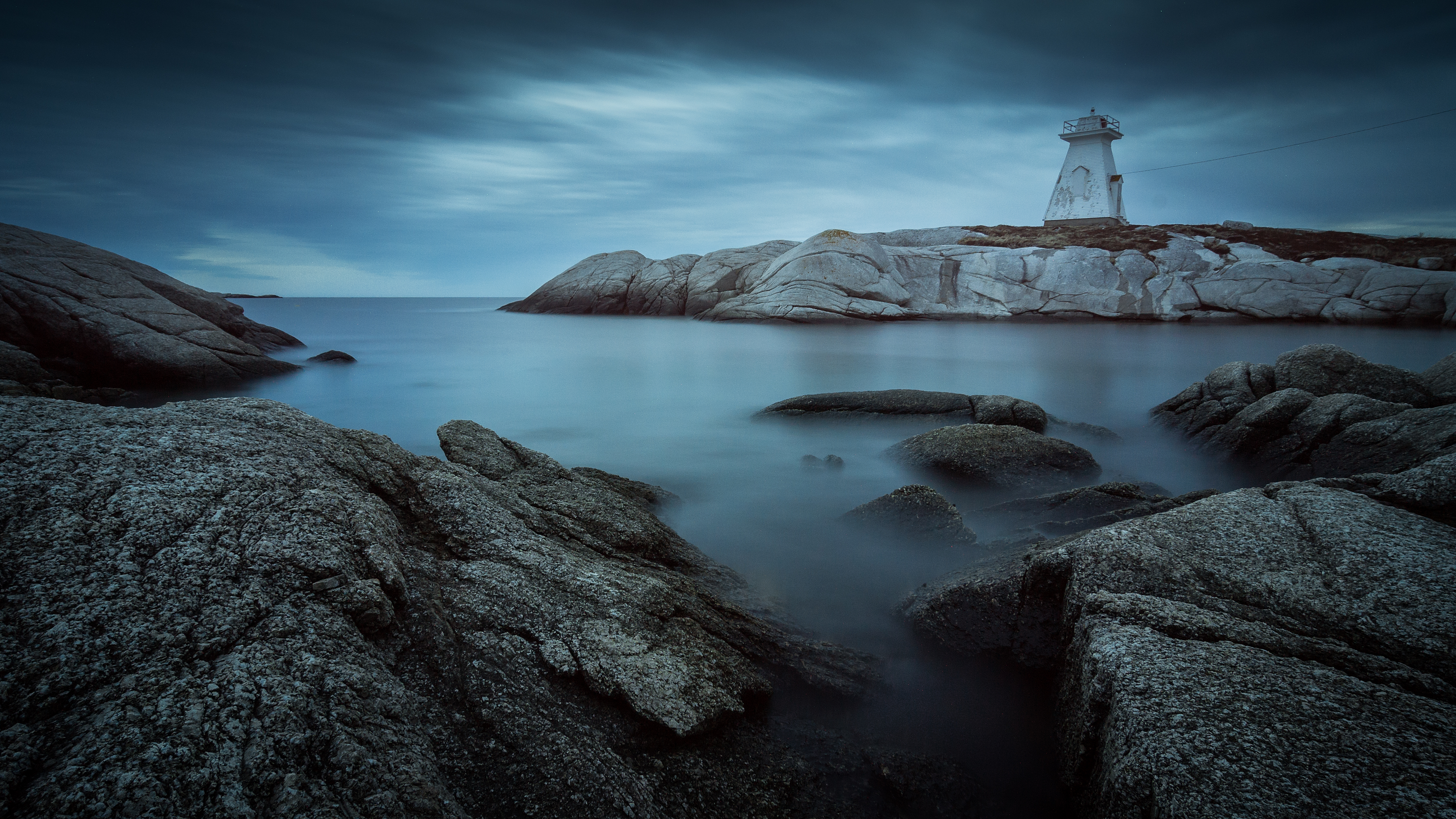 Wallpaper, lighthouse, seascape, Canada, Nova, landscape, spring, Nikon, long, exposure, Atlantic, tokina, scotia, hitech, d3100 4596x2585