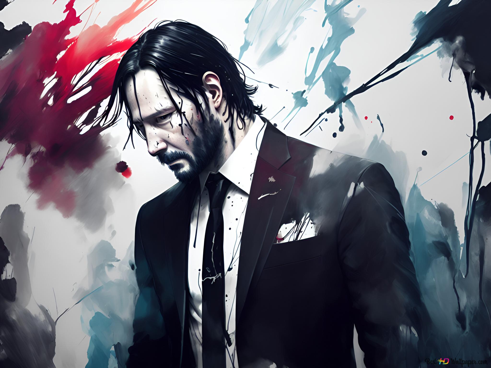 John Wick: Chapter 4 movie color poster (2023 movies) 2K wallpaper download