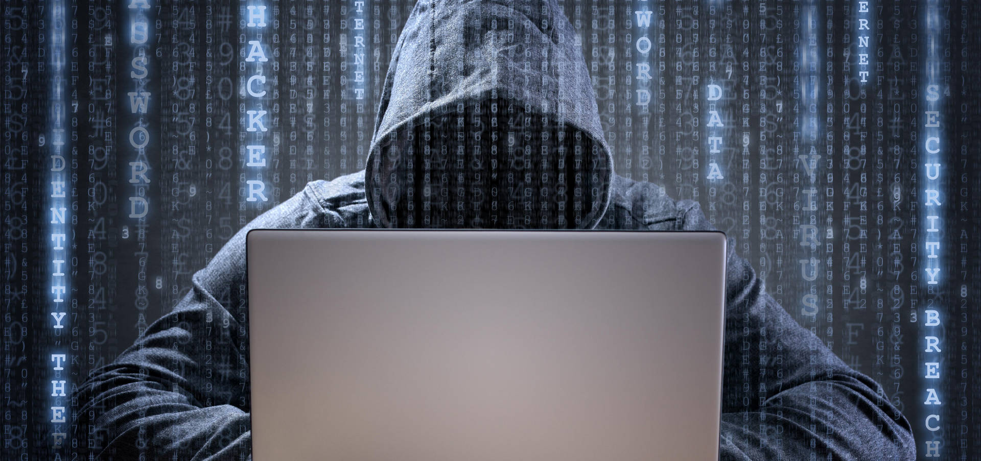 Download Hacker Going Through Cyber Security Wallpaper