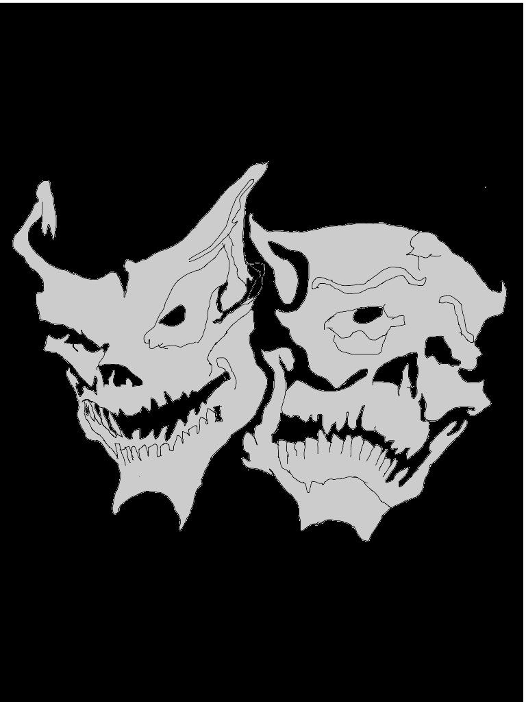 Sad and Happy Mask Wallpaper