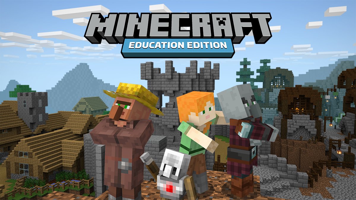 Download Minecraft Education Edition Classroom Scene Wallpaper