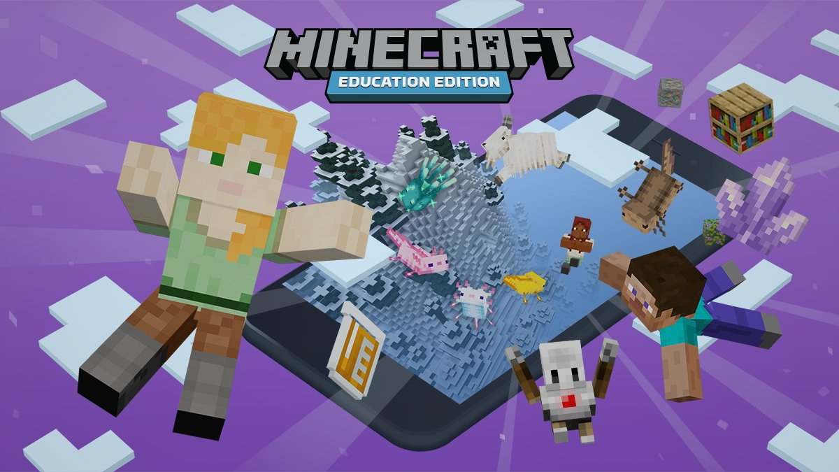 Download Minecraft Education Edition Classroom Scene Wallpaper