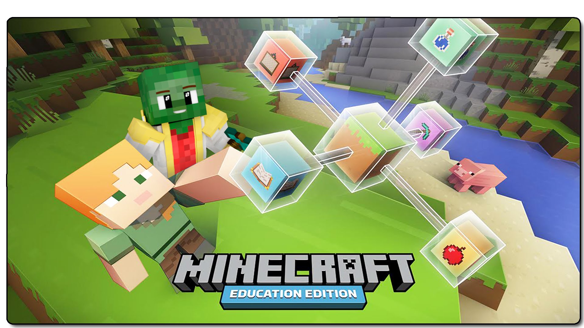 Download Minecraft Education Edition Classroom Scene Wallpaper