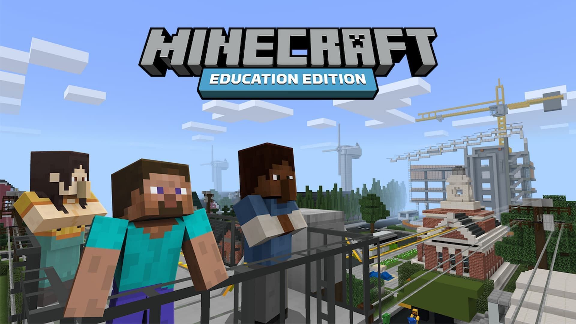 Download Minecraft Education Edition Classroom Scene Wallpaper