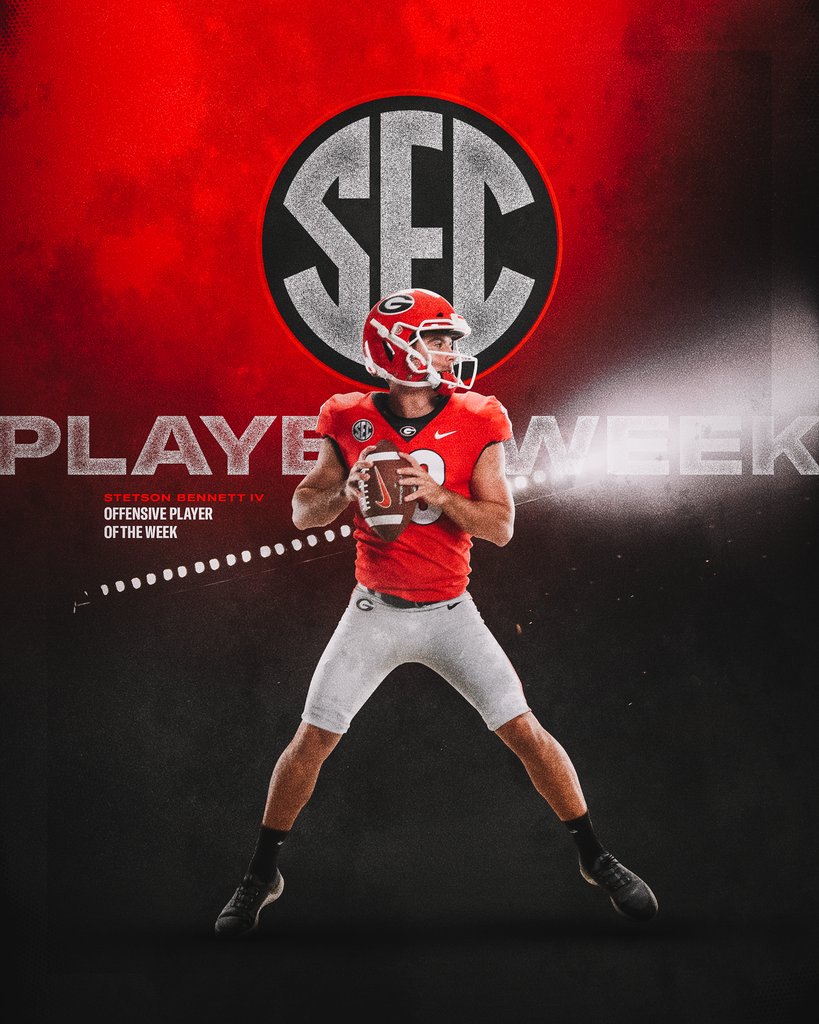 Dawg News Daily QB Stetson Bennett Named SEC Offensive Player of the week for his performance versus UAB. #GoDawgs #UGA