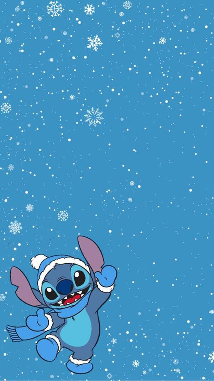 Free download Wallpaper Stitch Holiday Merry Christmas Stories By [735x1308] for your Desktop, Mobile & Tablet. Explore Cartoon Aesthetic Winter Wallpaper. Cartoon Winter Wallpaper, Cartoon Wallpaper Cartoon Picture, Aesthetic Wallpaper