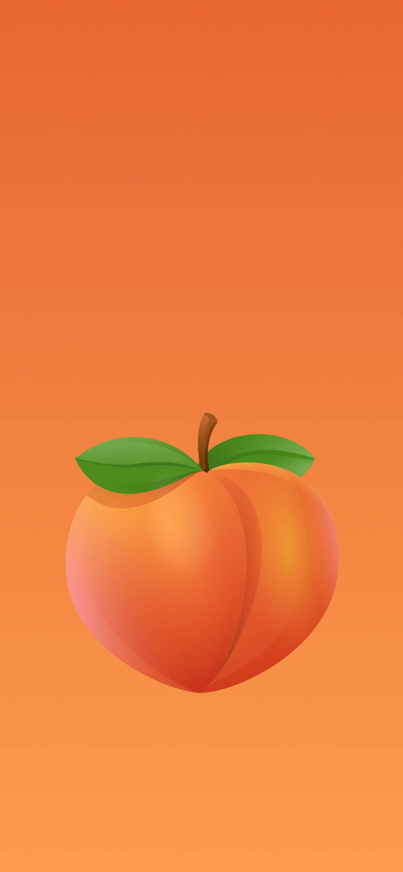 Peach Emoji Wallpaper