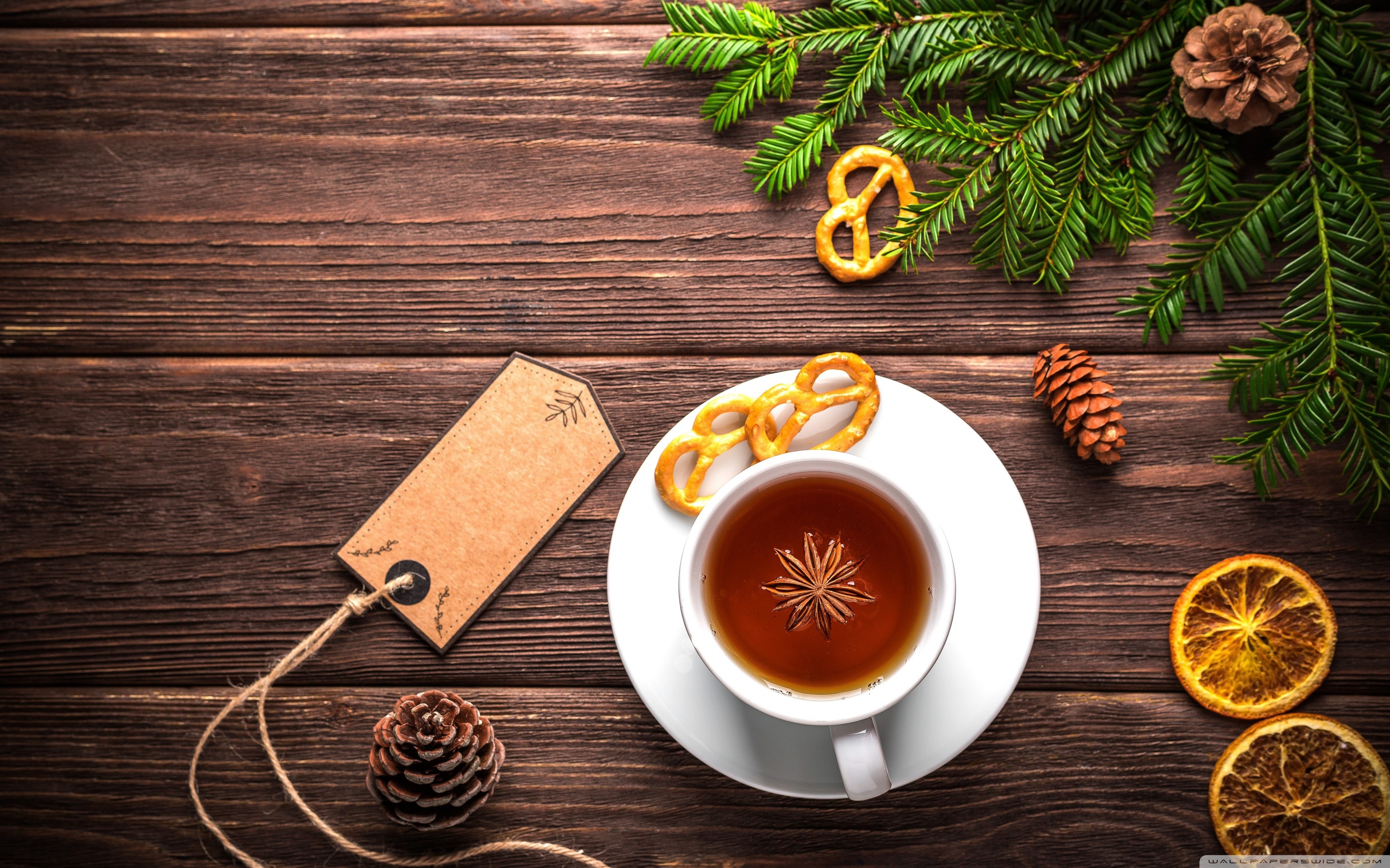 Christmas Cup of Tea Ultra HD Desktop Background Wallpaper for 4K UHD TV, Widescreen & UltraWide Desktop & Laptop, Multi Display, Dual Monitor, Tablet