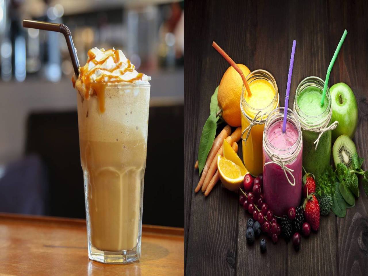 What is the difference between a smoothie and a milkshake of India
