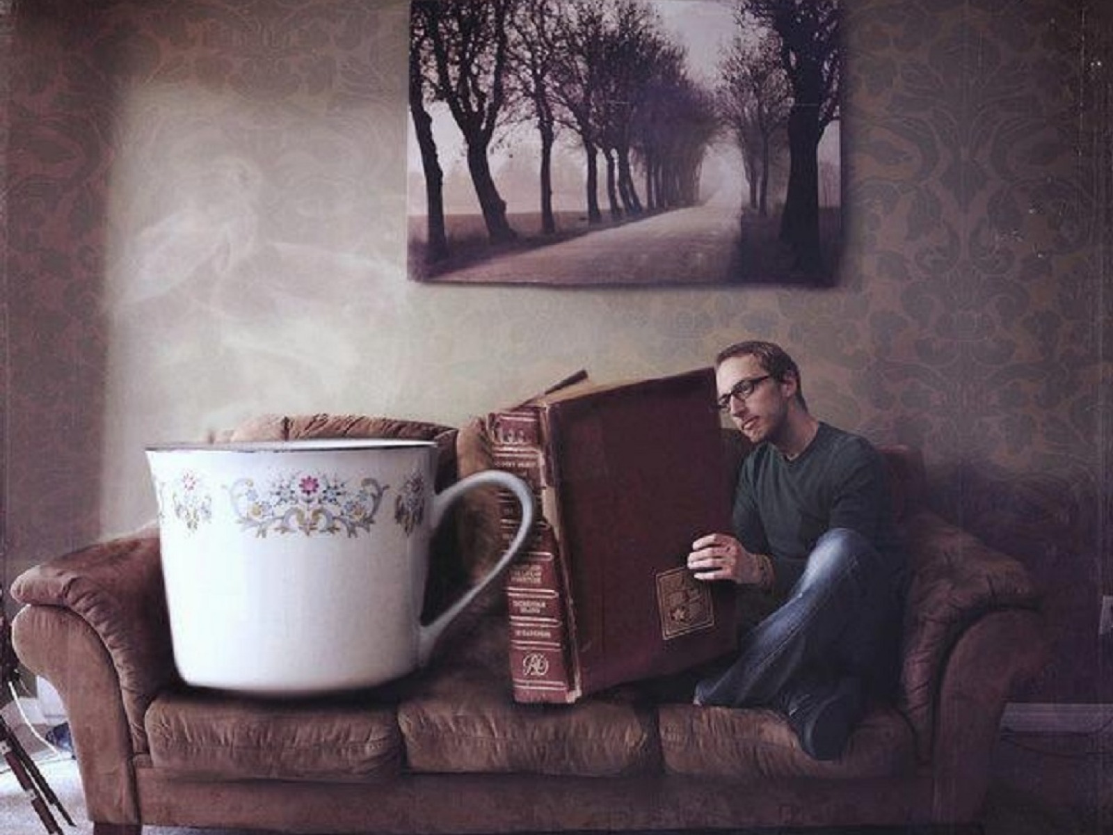 Cup Of Tea & Book wallpaper. Cup Of Tea & Book