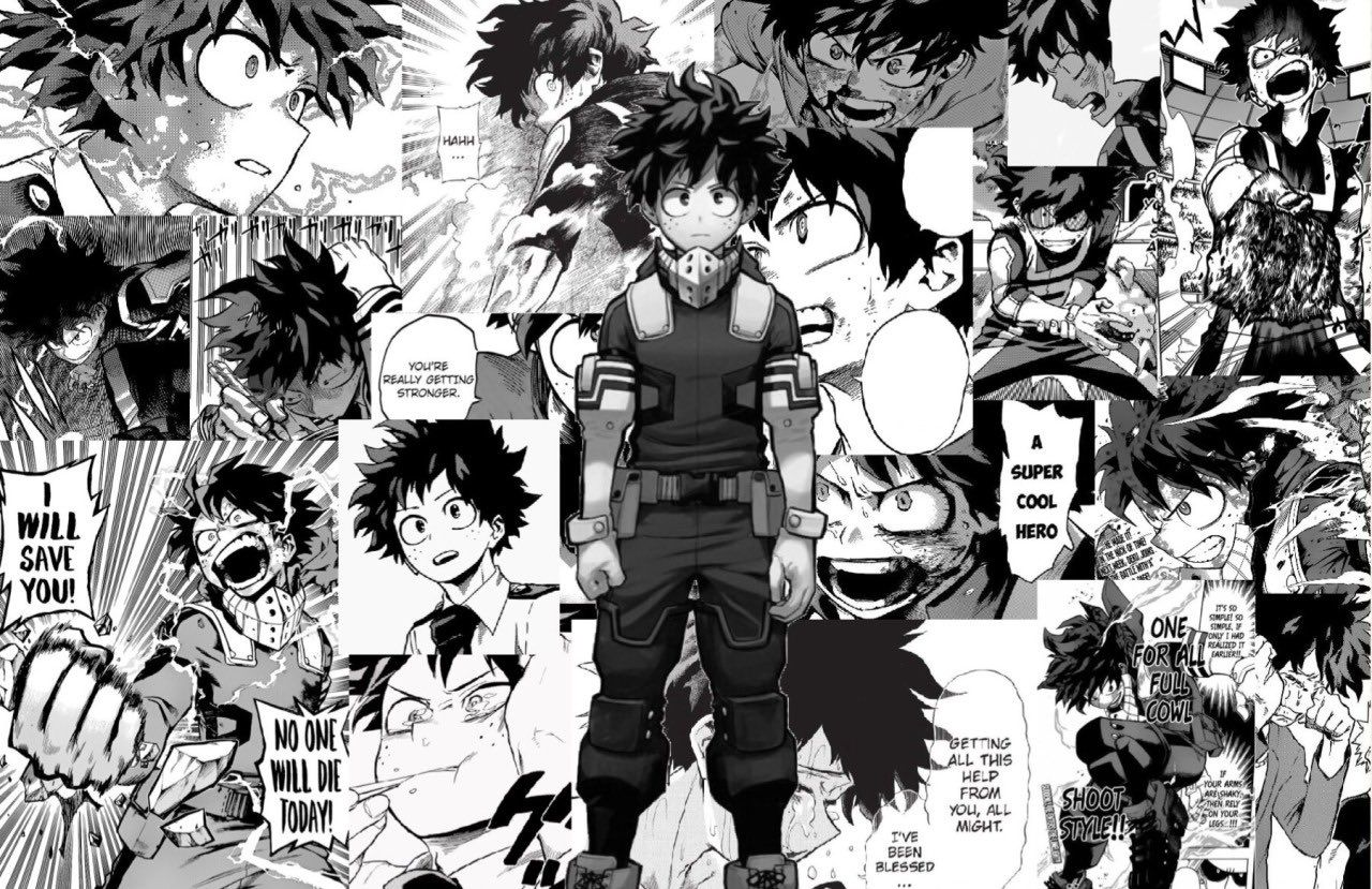 My Hero Academia Black and White Wallpaper