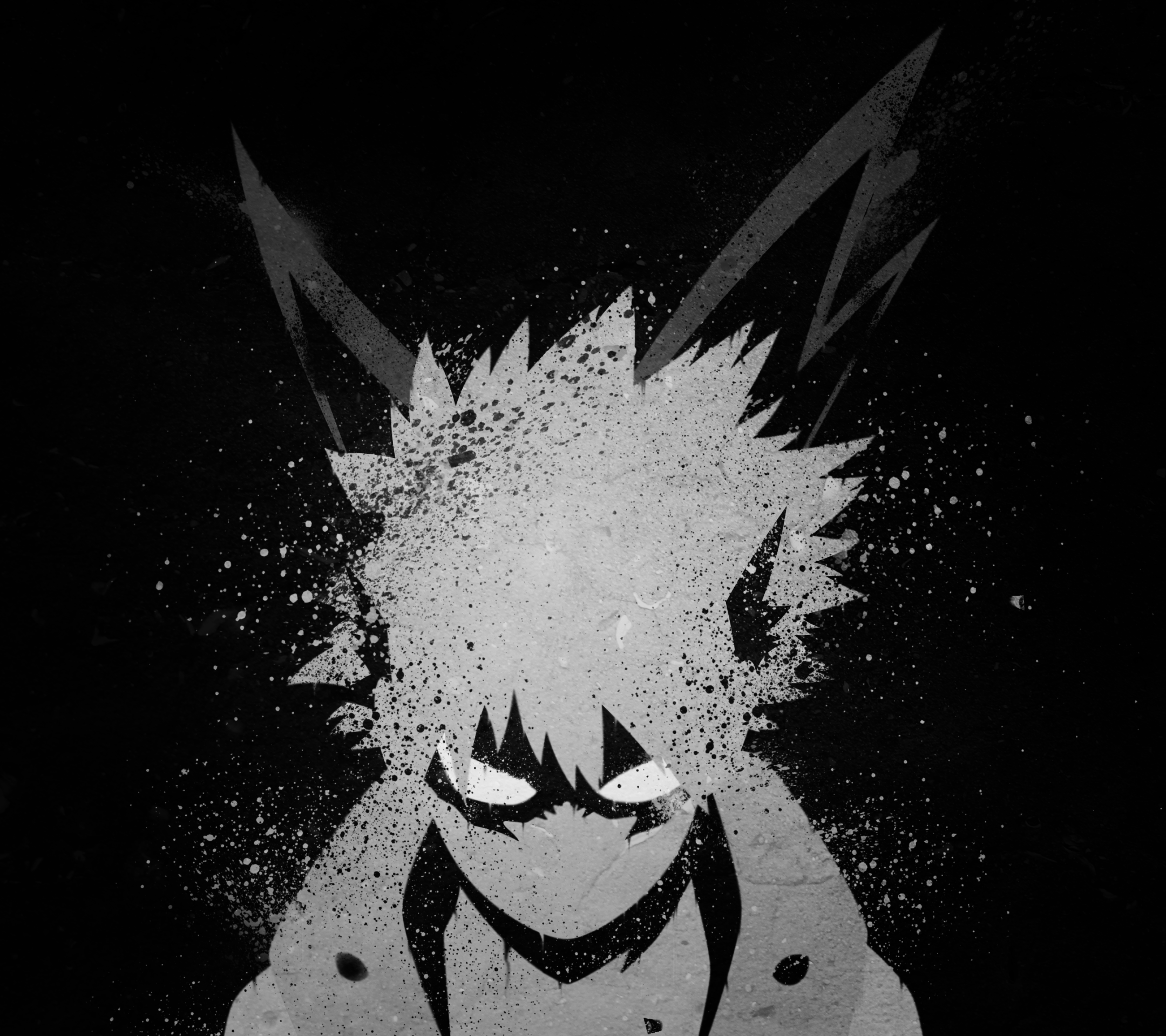 My Hero Academia Black and White Wallpaper