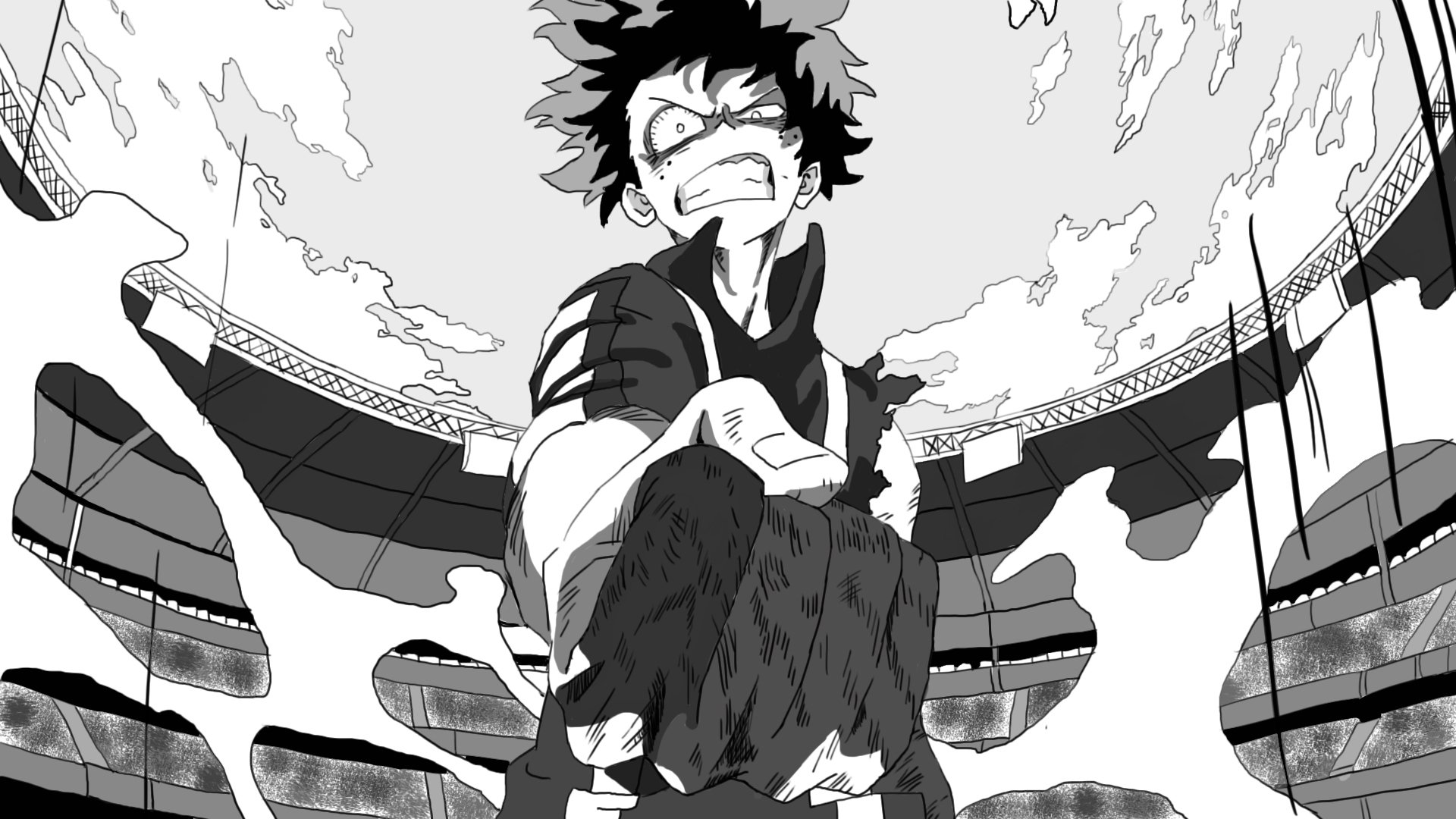 Free download My Hero Academia HD Wallpaper Background Image 1920x1080 [1920x1080] for your Desktop, Mobile & Tablet. Explore My Hero Academia Black and White Wallpaper. White And Black Wallpaper