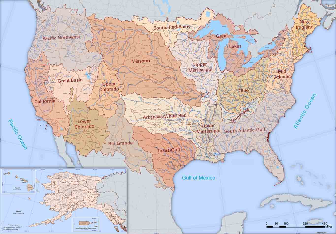 Watershed Boundary Dataset map. U.S. Geological Survey