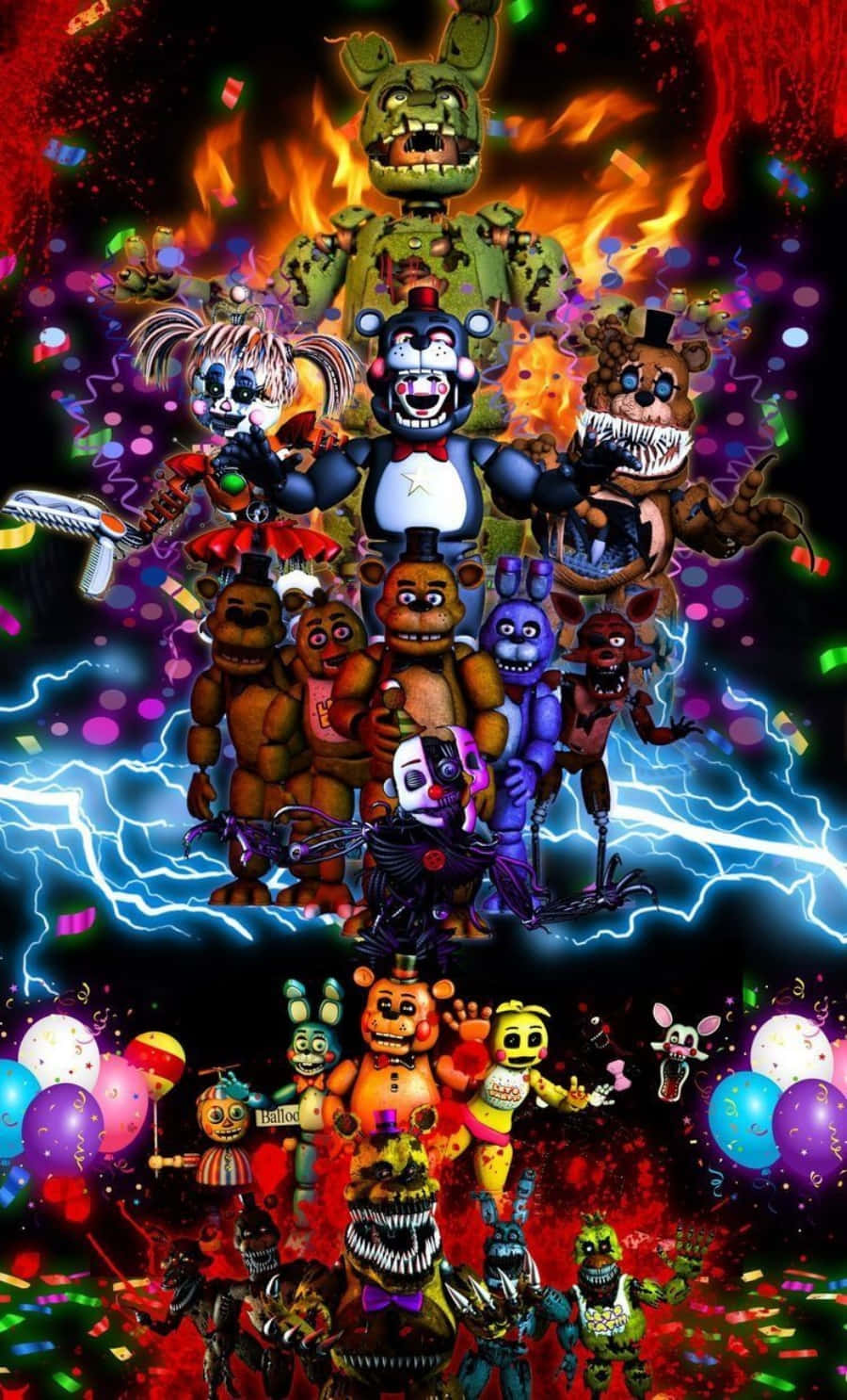 Download Five Nights At Freddy's Characters Picture 900 X 1486
