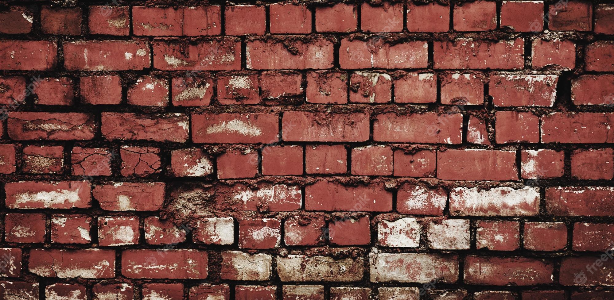 Premium Photo. Brick wall background brick house design backdrop