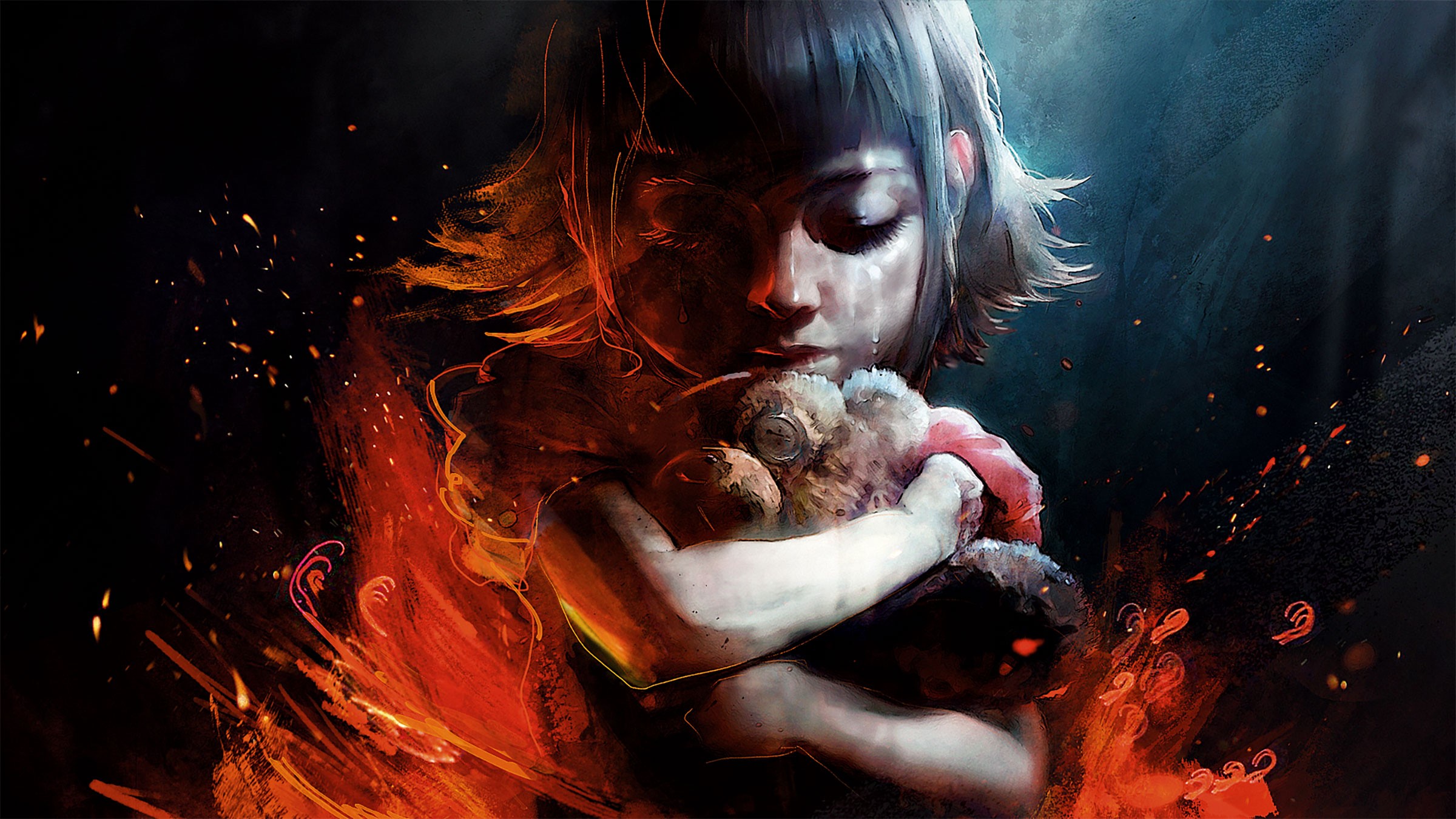 Wallpaper / League of Legends, Annie, Tibbers, tears free download