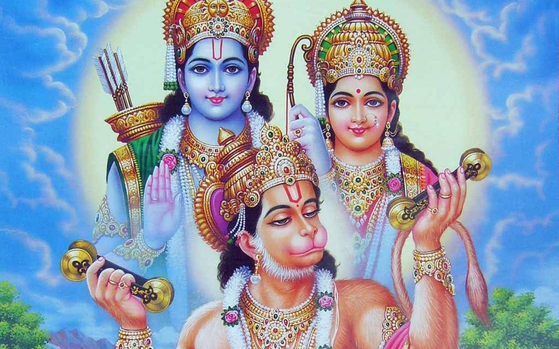Download Ram Sita And Hanuman Wallpaper